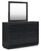 Londer Dresser and Mirror - Furniture Bros & Mattress (Bolingbrook, IL)