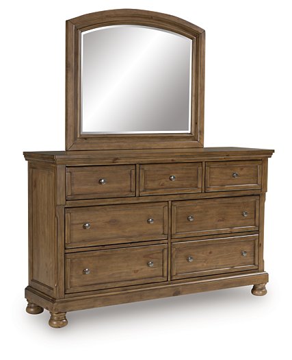 Feddinger Dresser and Mirror - Furniture Bros & Mattress (Bolingbrook, IL)
