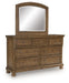 Feddinger Dresser and Mirror - Furniture Bros & Mattress (Bolingbrook, IL)