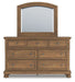 Feddinger Dresser and Mirror - Furniture Bros & Mattress (Bolingbrook, IL)