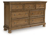 Feddinger Dresser and Mirror - Furniture Bros & Mattress (Bolingbrook, IL)