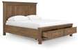 Feddinger Panel Storage Bed - Furniture Bros & Mattress (Bolingbrook, IL)