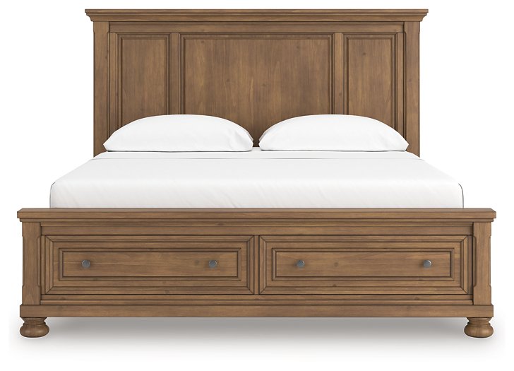 Feddinger Panel Storage Bed - Furniture Bros & Mattress (Bolingbrook, IL)
