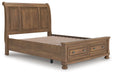 Feddinger Panel Storage Bed - Furniture Bros & Mattress (Bolingbrook, IL)