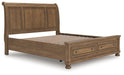 Feddinger Panel Storage Bed - Furniture Bros & Mattress (Bolingbrook, IL)