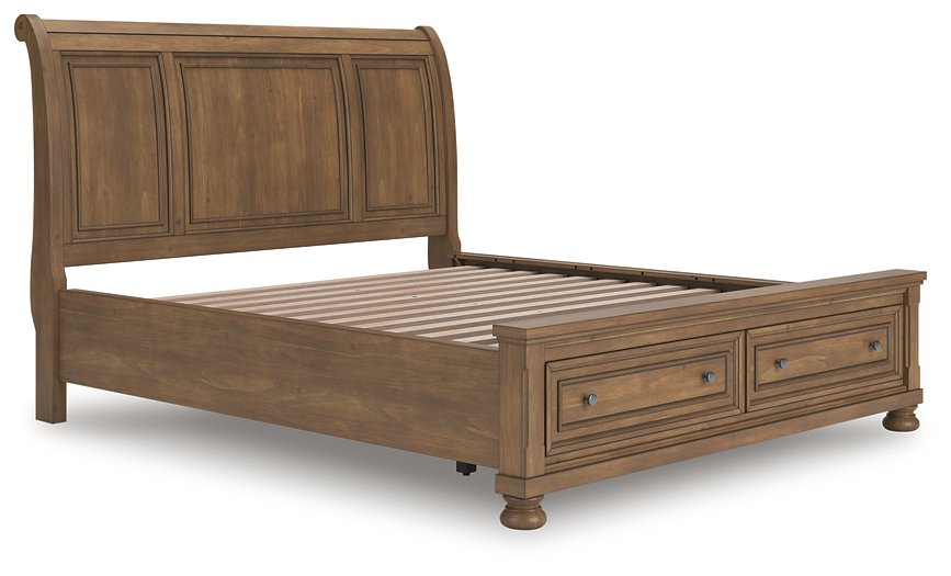 Feddinger Panel Storage Bed - Furniture Bros & Mattress (Bolingbrook, IL)