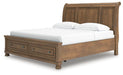 Feddinger Panel Storage Bed - Furniture Bros & Mattress (Bolingbrook, IL)