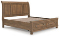 Feddinger Panel Storage Bed - Furniture Bros & Mattress (Bolingbrook, IL)