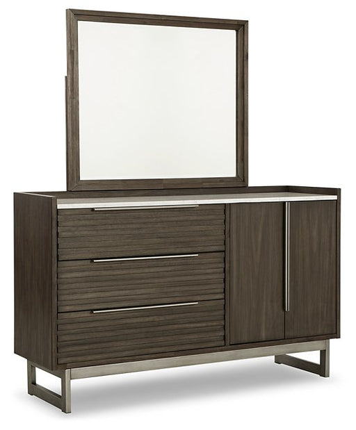 Arkenton Dresser and Mirror - Furniture Bros & Mattress (Bolingbrook, IL)
