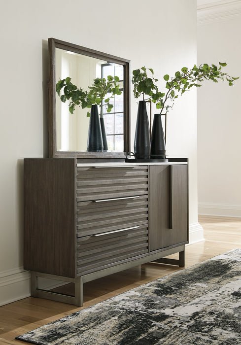 Arkenton Dresser and Mirror - Furniture Bros & Mattress (Bolingbrook, IL)