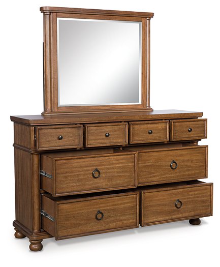 Chadworth Dresser and Mirror - Furniture Bros & Mattress (Bolingbrook, IL)
