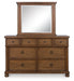 Chadworth Dresser and Mirror - Furniture Bros & Mattress (Bolingbrook, IL)