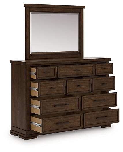Taffenbrook Dresser and Mirror - Furniture Bros & Mattress (Bolingbrook, IL)