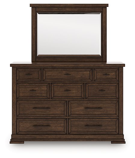 Taffenbrook Dresser and Mirror - Furniture Bros & Mattress (Bolingbrook, IL)