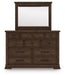 Taffenbrook Dresser and Mirror - Furniture Bros & Mattress (Bolingbrook, IL)