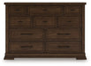 Taffenbrook Dresser and Mirror - Furniture Bros & Mattress (Bolingbrook, IL)