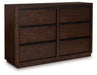 Dilenno Dresser and Mirror - Furniture Bros & Mattress (Bolingbrook, IL)