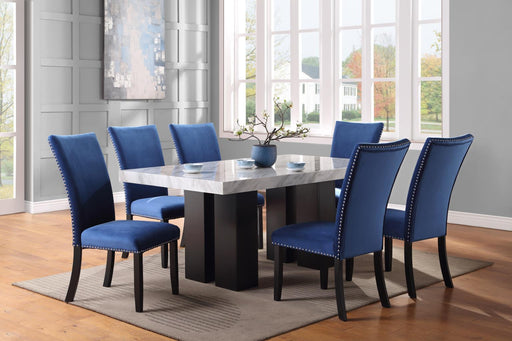 D131 Dining Table With 4 Leather Chairs - Furniture Bros & Mattress (Bolingbrook, IL)
