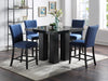 D132 Counter Table With 4 Leather Chairs - Furniture Bros & Mattress (Bolingbrook, IL)