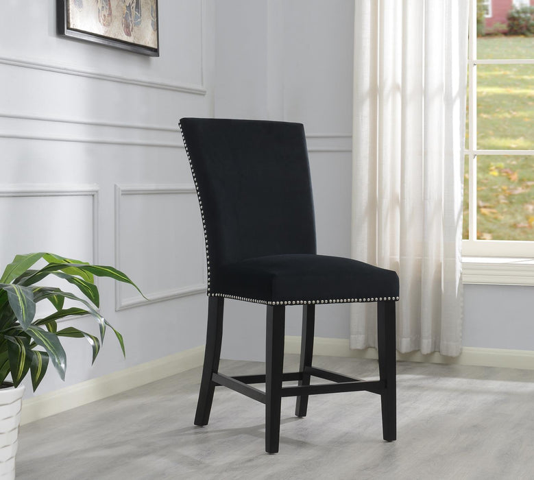 Blue Velvet Counter Chair (Price Per Chair/Moq 2)
