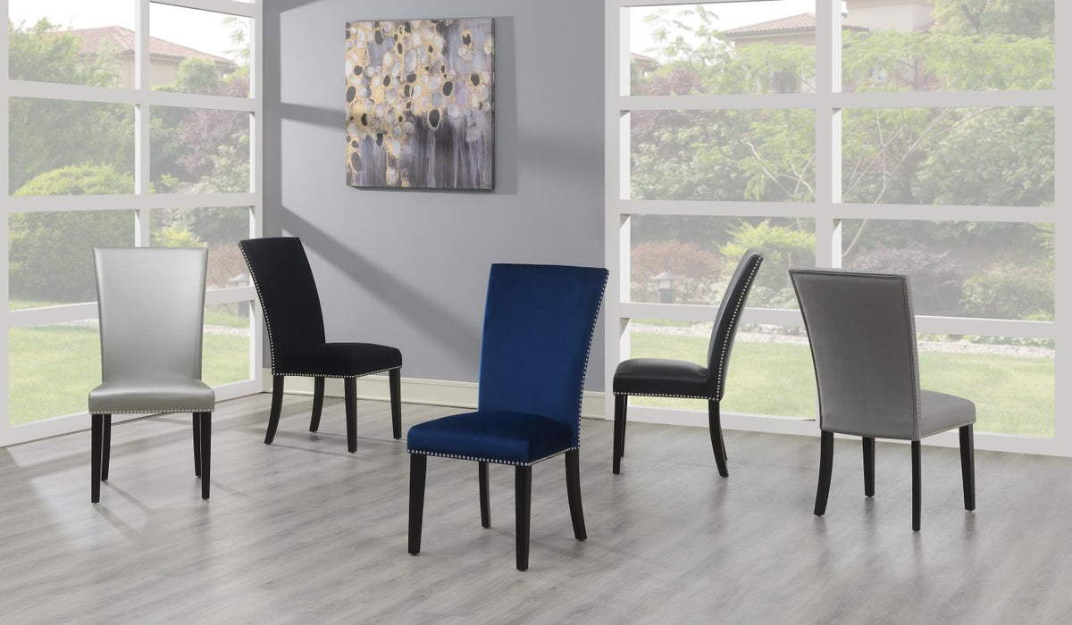 Gray Velvet Dining Chair (Price Per Chair/Moq 2)