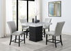 D138 Counter Table With 4 Leather Chairs - Furniture Bros & Mattress (Bolingbrook, IL)
