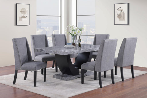 D144 Dining Table With Side Chairs - Furniture Bros & Mattress (Bolingbrook, IL)
