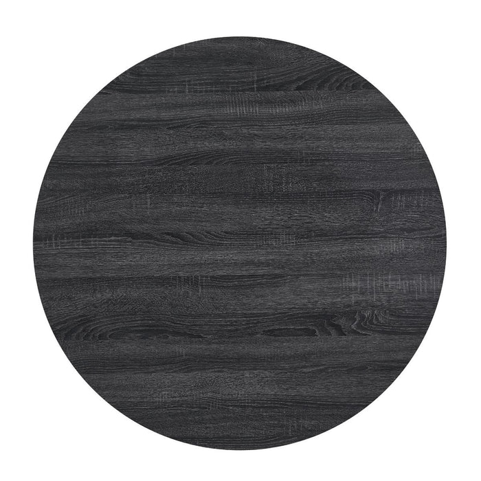 Black Round Dining Table
