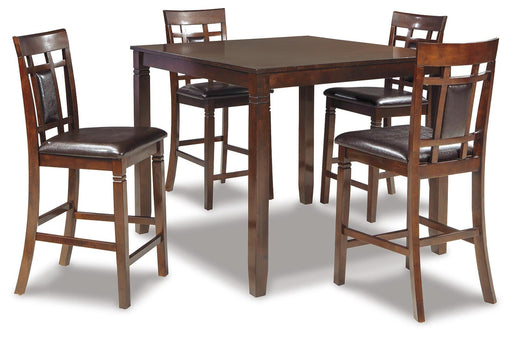 Bennox Counter Height Dining Table and Bar Stools (Set of 5) - Furniture Bros & Mattress (Bolingbrook, IL)