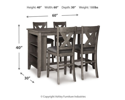 Caitbrook Counter Height Dining Package - Furniture Bros & Mattress (Bolingbrook, IL)