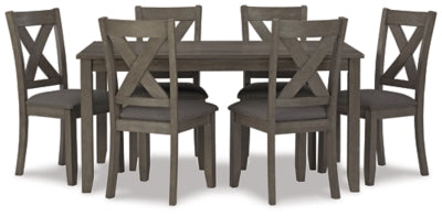 Caitbrook Dining Table and Chairs (Set of 7) - Furniture Bros & Mattress (Bolingbrook, IL)