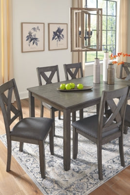 Caitbrook Dining Table and Chairs (Set of 7) - Furniture Bros & Mattress (Bolingbrook, IL)