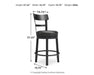 Valebeck Counter Height Bar Stool - Furniture Bros & Mattress (Bolingbrook, IL)