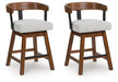 Ralene Counter Height Barstool (Set of 2) - Furniture Bros & Mattress (Bolingbrook, IL)