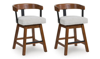 Ralene Counter Height Barstool (Set of 2) - Furniture Bros & Mattress (Bolingbrook, IL)