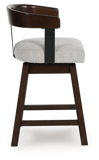 Haddigan Counter Height Barstool (Set of 2) - Furniture Bros & Mattress (Bolingbrook, IL)