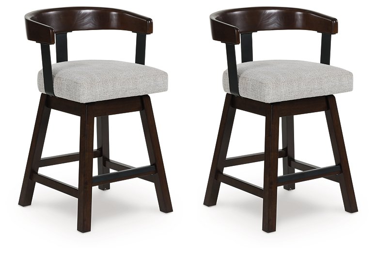Haddigan Counter Height Barstool (Set of 2) - Furniture Bros & Mattress (Bolingbrook, IL)