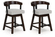 Haddigan Counter Height Barstool (Set of 2) - Furniture Bros & Mattress (Bolingbrook, IL)