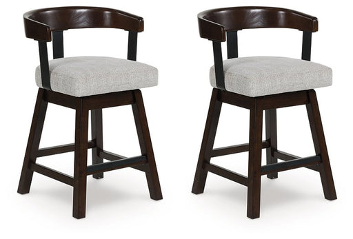 Haddigan Counter Height Barstool (Set of 2) - Furniture Bros & Mattress (Bolingbrook, IL)