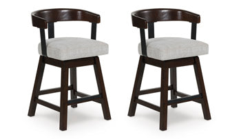Haddigan Counter Height Barstool (Set of 2) - Furniture Bros & Mattress (Bolingbrook, IL)