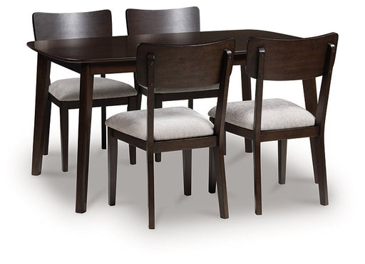 Mallenette Dining Table and 4 Chairs (Set of 5) - Furniture Bros & Mattress (Bolingbrook, IL)