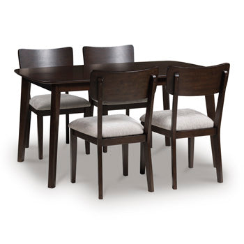 Mallenette Dining Table and 4 Chairs (Set of 5) - Furniture Bros & Mattress (Bolingbrook, IL)