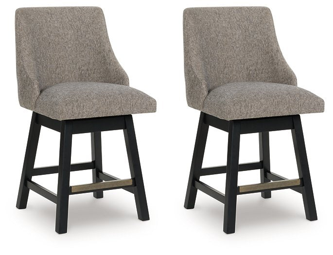 Neymorton Counter Height Barstool (Set of 2) - Furniture Bros & Mattress (Bolingbrook, IL)