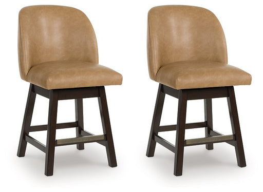 Neymorton Counter Height Barstool (Set of 2) - Furniture Bros & Mattress (Bolingbrook, IL)