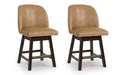 Neymorton Counter Height Barstool (Set of 2) - Furniture Bros & Mattress (Bolingbrook, IL)