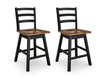 Wildenauer Counter Height Swivel Barstool - Furniture Bros & Mattress (Bolingbrook, IL)