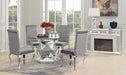 G-102 Glamour Dining Table-4 Velvet Chairs - Furniture Bros & Mattress (Bolingbrook, IL)
