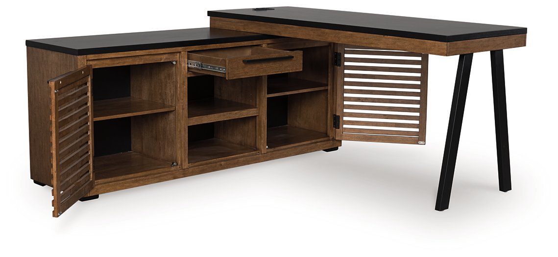 Kallari Credenza with Desk Return - Furniture Bros & Mattress (Bolingbrook, IL)