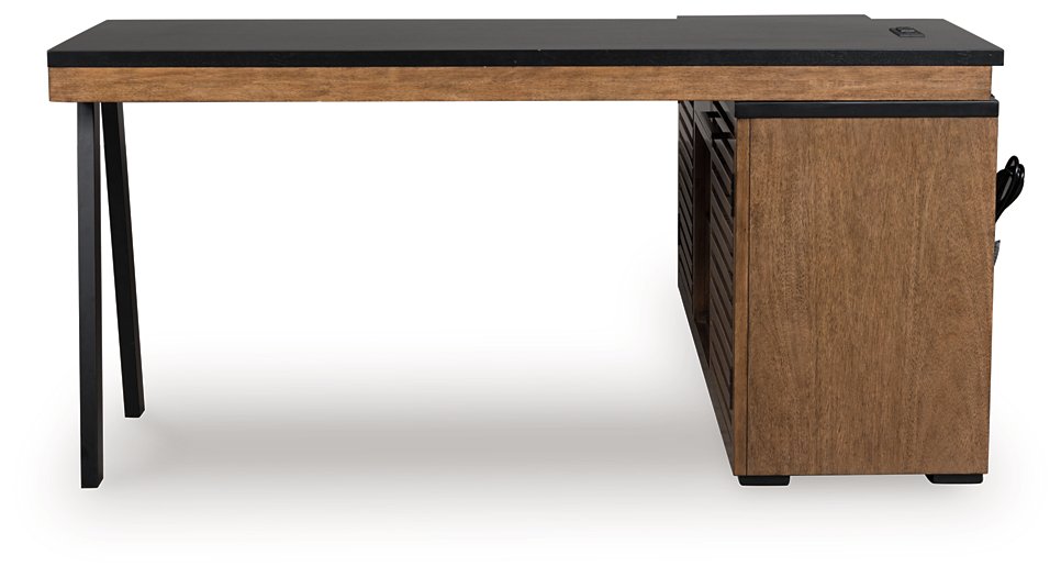 Kallari Credenza with Desk Return - Furniture Bros & Mattress (Bolingbrook, IL)