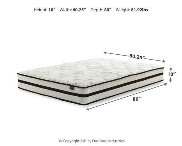 Chime 10 Inch Hybrid Mattress in a Box - Furniture Bros & Mattress (Bolingbrook, IL)